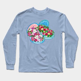 Floral Compact Mirrors Long Sleeve T-Shirt